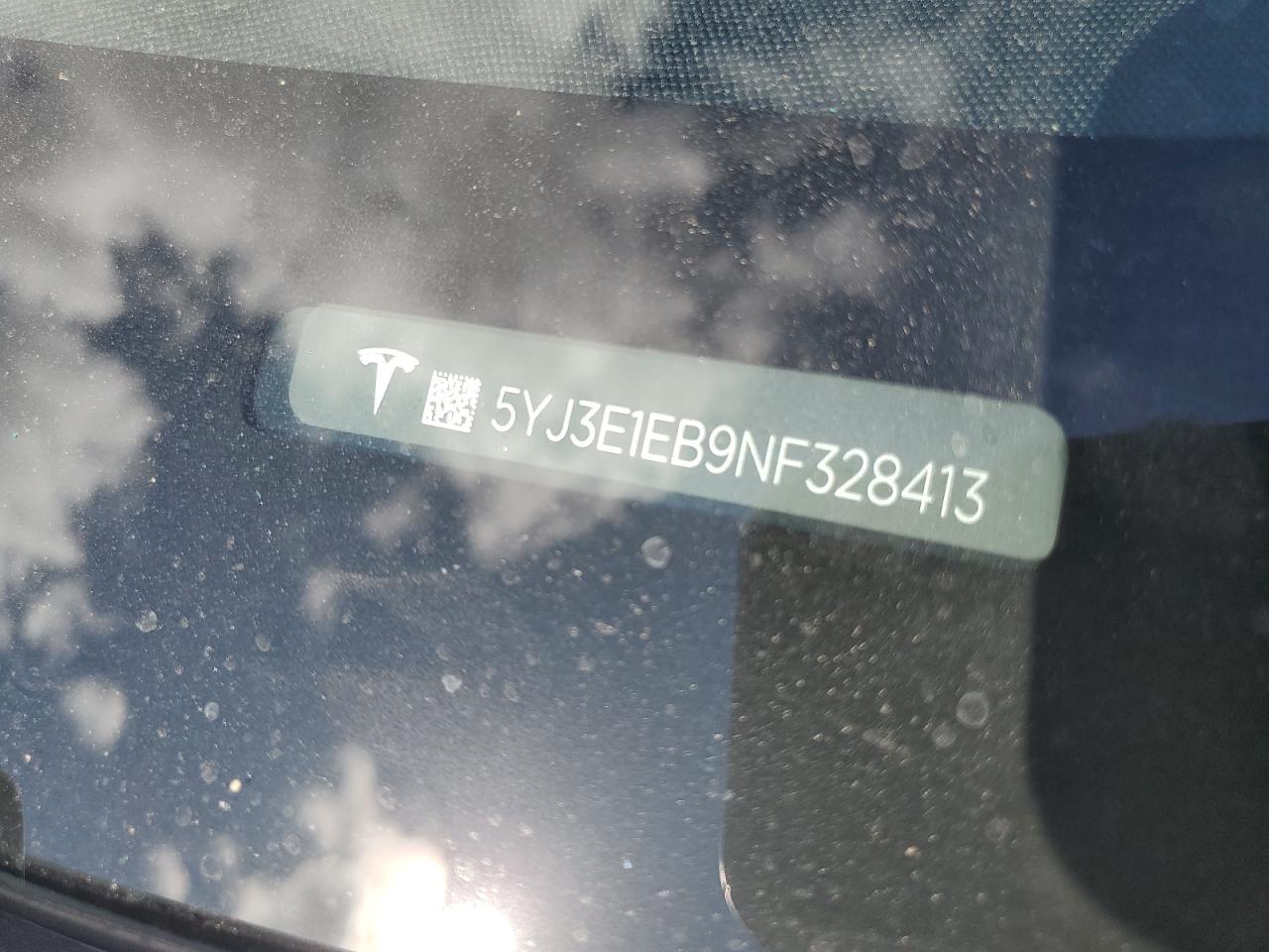 5YJ3E1EB9NF328413 2022 Tesla Model 3