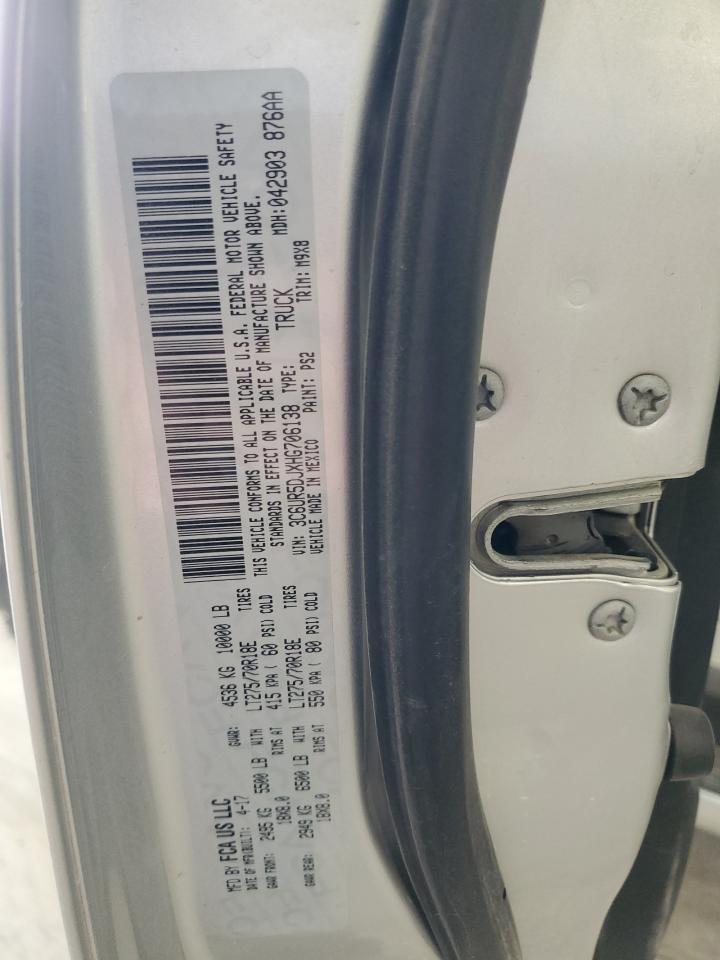 2017 Ram 2500 Slt VIN: 3C6UR5DJXHG706138 Lot: 71528934