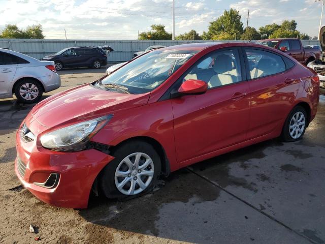  HYUNDAI ACCENT 2013 Czerwony