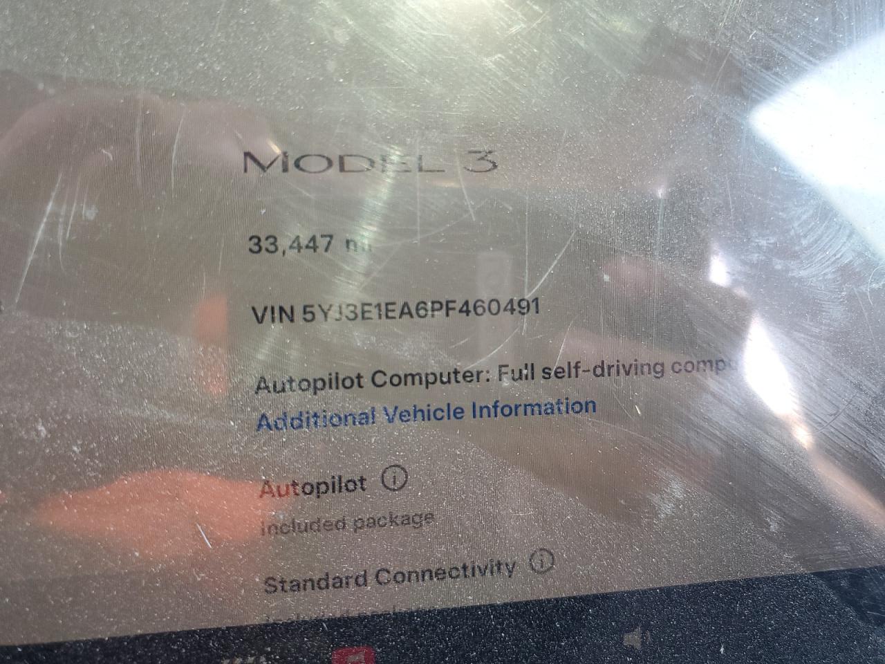 5YJ3E1EA6PF460491 2023 Tesla Model 3