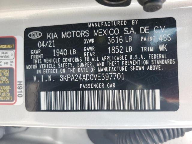 3KPA24AD0ME397701 Kia Rio LX 12