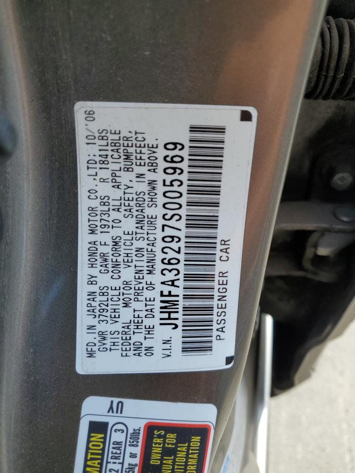 JHMFA36297S005969 2007 Honda Civic Hybrid