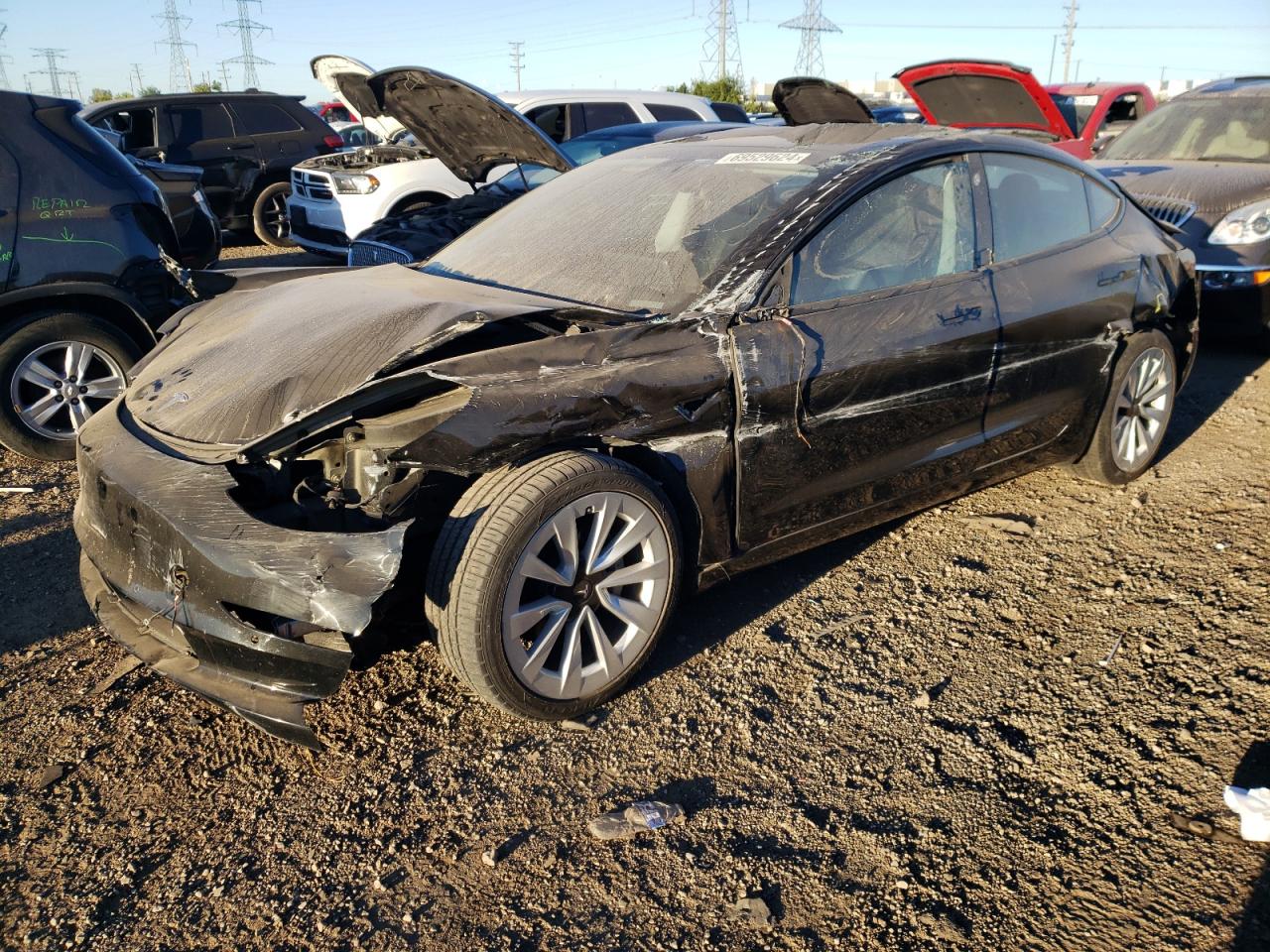 5YJ3E1EA4MF052826 2021 TESLA MODEL 3 - Image 1