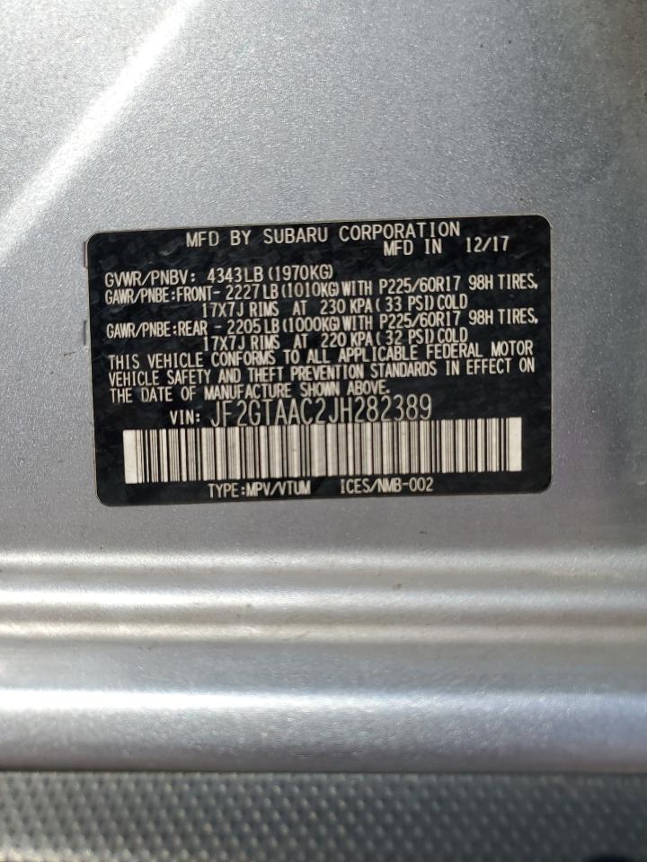 JF2GTAAC2JH282389 2018 Subaru Crosstrek