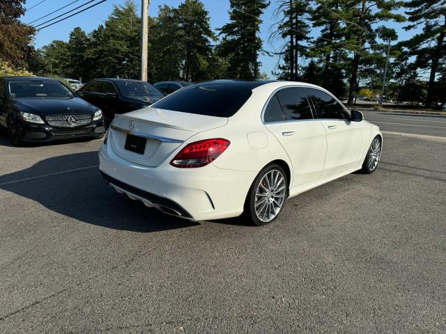 Седани MERCEDES-BENZ C-CLASS 2016 Білий