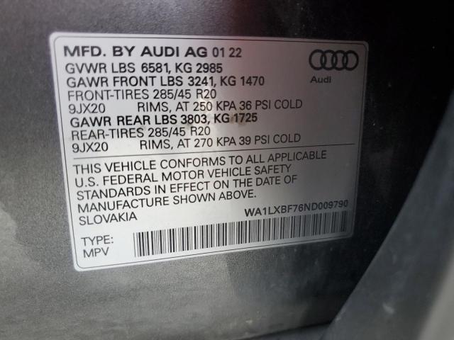 WA1LXBF76ND009790 Audi Q7 PREMIUM 13