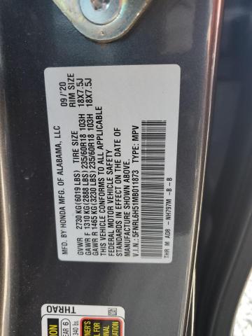 5FNRL6H51MB011873 Honda All Models ODYSSEY EX 14