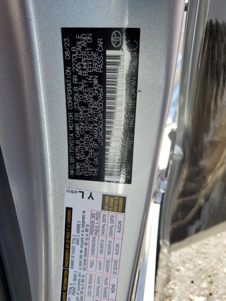 JTDACACU4P3009647 2023 Toyota Prius Prime Se