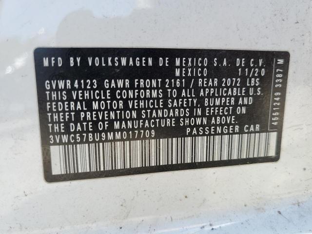 3VWC57BU9MM017709 Volkswagen Jetta S 12