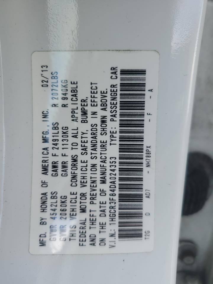 1HGCR3F84DA024353 2013 Honda Accord Exl