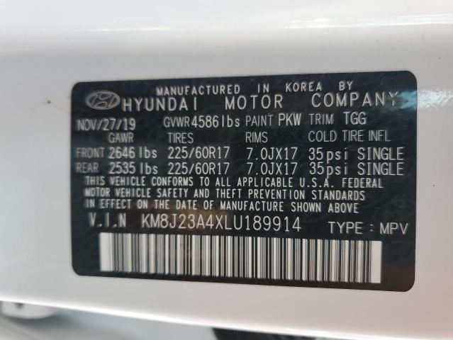 KM8J23A4XLU189914 Hyundai Tucson SE 12