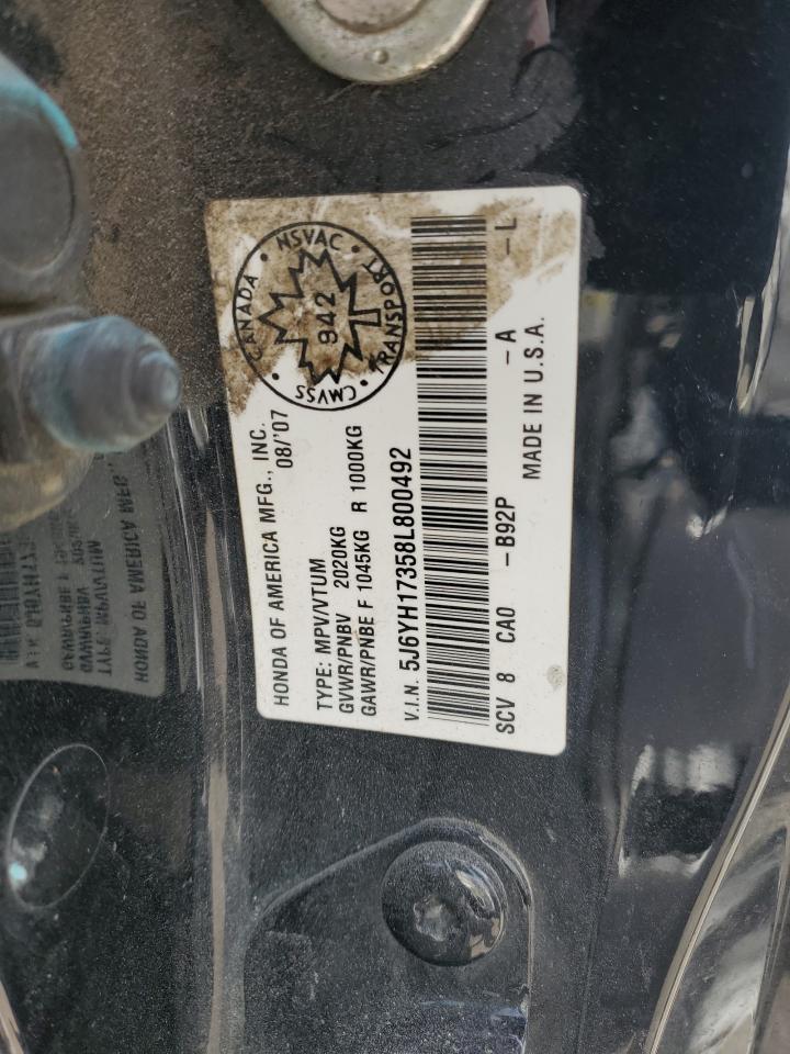 2008 Honda Element Lx VIN: 5J6YH17358L800492 Lot: 72713584