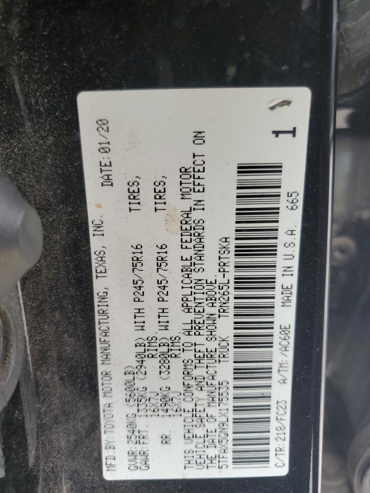 5TFAX5GN9LX175535 2020 Toyota Tacoma Double Cab