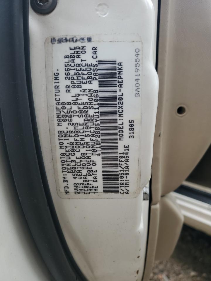 4T1BF28B5YU111068 2000 Toyota Avalon Xl