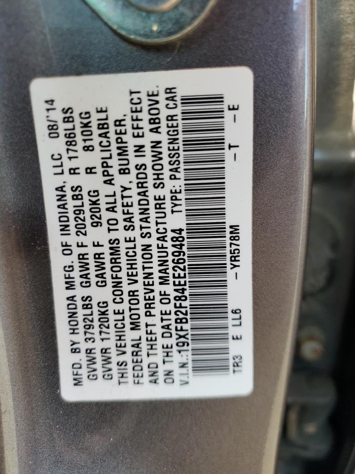 19XFB2F84EE269484 2014 Honda Civic Ex