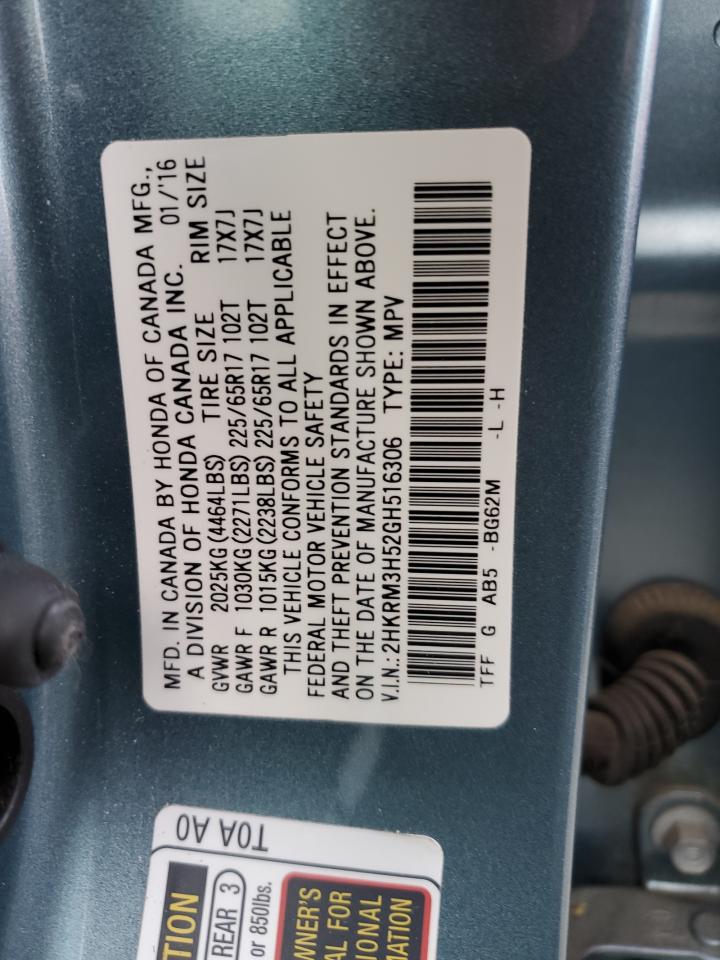 2HKRM3H52GH516306 2016 Honda Cr-V Ex