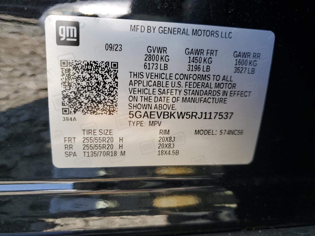 5GAEVBKW5RJ117537 2024 Buick Enclave Premium