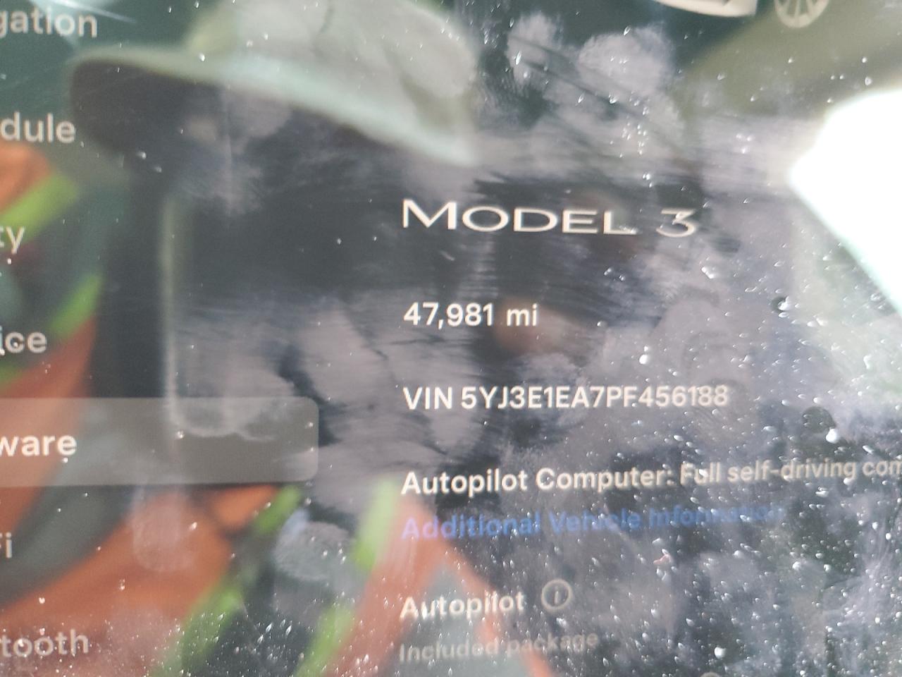 2023 Tesla Model 3 VIN: 5YJ3E1EA7PF456188 Lot: 70682504