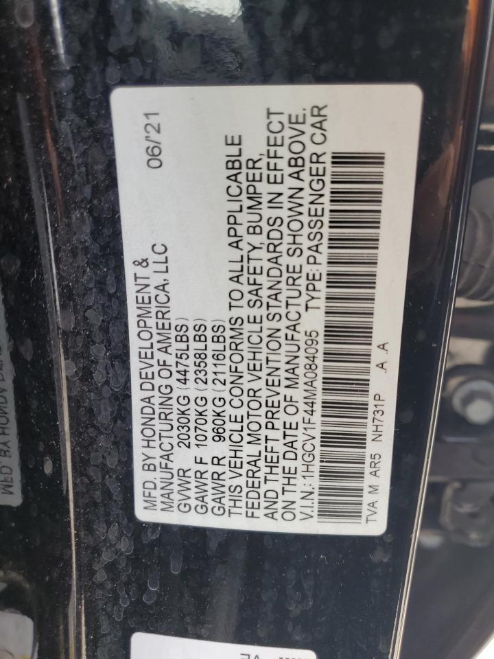 1HGCV1F44MA084095 2021 Honda Accord Sport Se