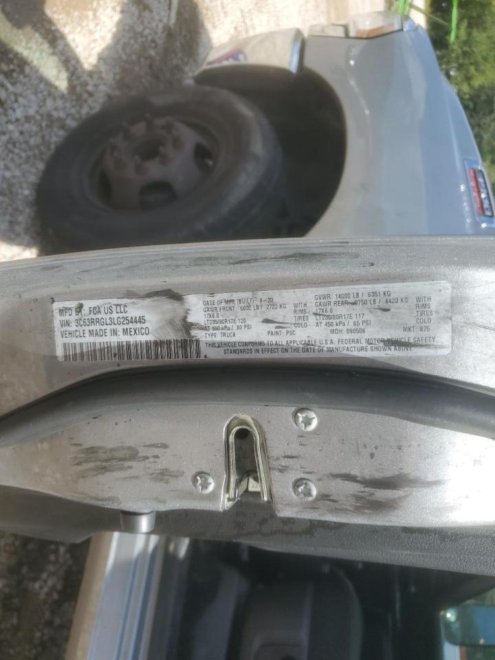 2020 Ram 3500 Tradesman VIN: 3C63RRGL3LG254445 Lot: 72363144