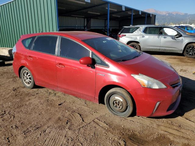  TOYOTA PRIUS 2012 Червоний