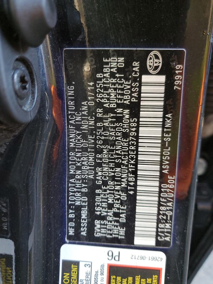 4T4BF1FK3ER379485 2014 Toyota Camry L