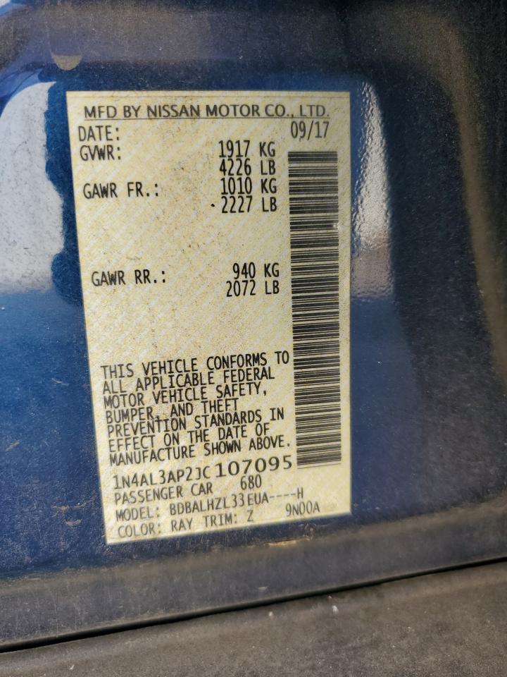 1N4AL3AP2JC107095 2018 Nissan Altima 2.5