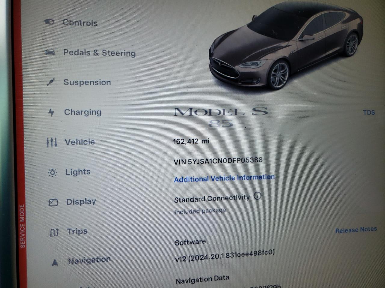 2013 Tesla Model S VIN: 5YJSA1CN0DFP05388 Lot: 70053424