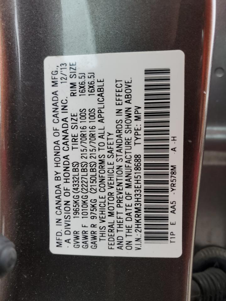 2HKRM3H33EH518688 2014 Honda Cr-V Lx