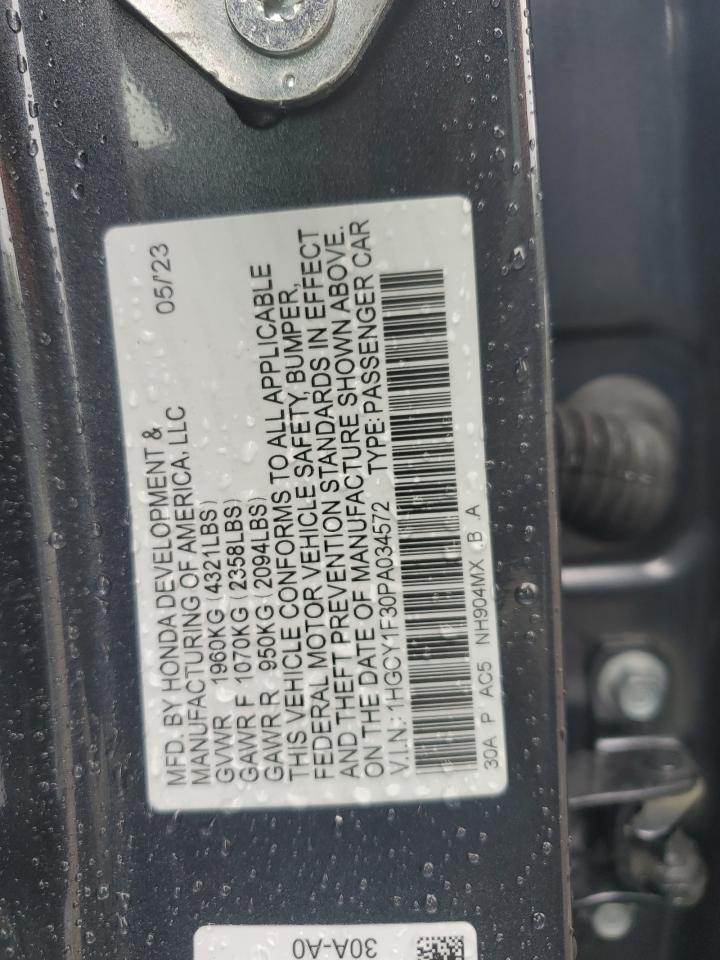 1HGCY1F30PA034572 2023 Honda Accord Ex