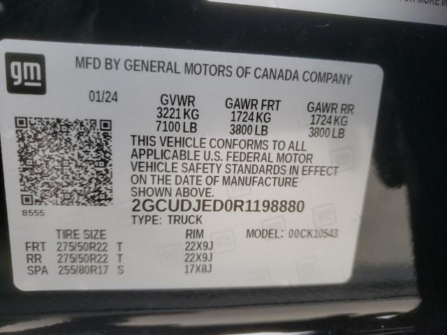 2GCUDJED0R1198880 Chevrolet All Models SILVERADO 12