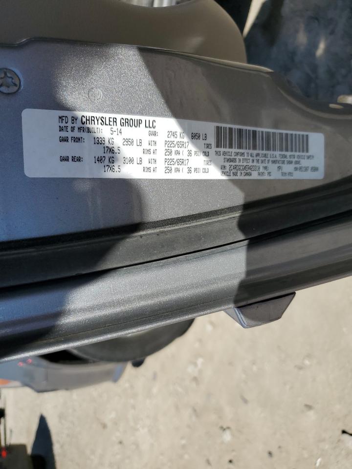 2C4RDGCGXER423310 2014 Dodge Grand Caravan Sxt