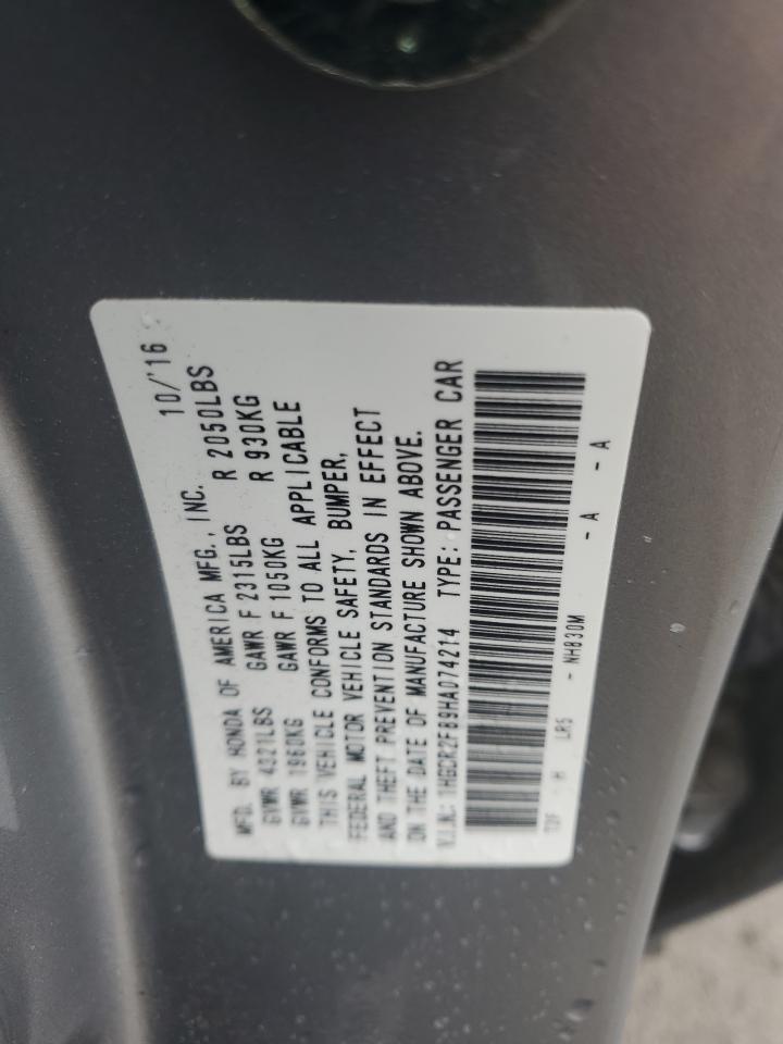 1HGCR2F89HA074214 2017 HONDA ACCORD - Image 13