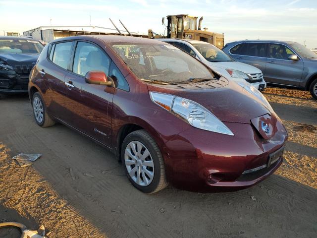  NISSAN LEAF 2017 Бордовый