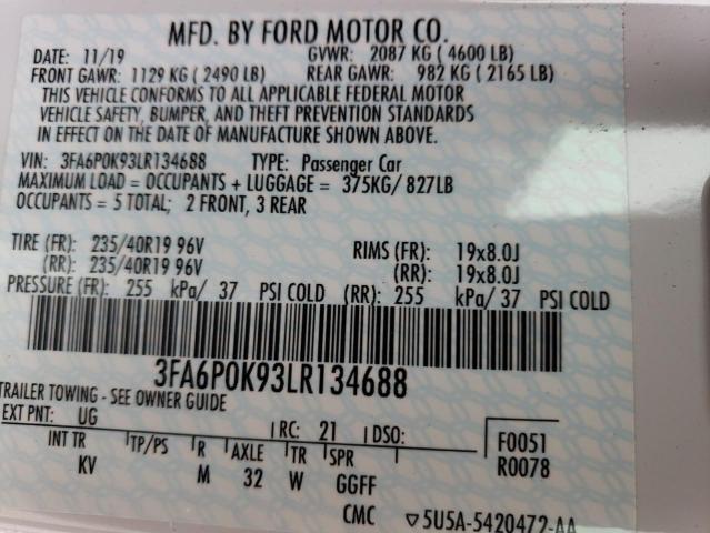 3FA6P0K93LR134688 Ford Fusion TIT 13