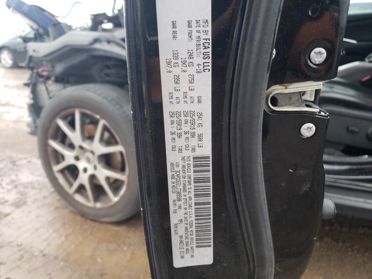 3C4PDDEG1JT389588 2018 Dodge Journey Gt