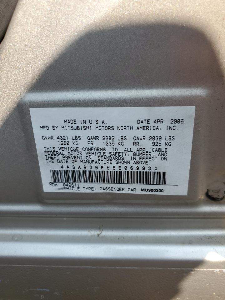 4A3AB36F56E069934 2006 Mitsubishi Galant Es Medium