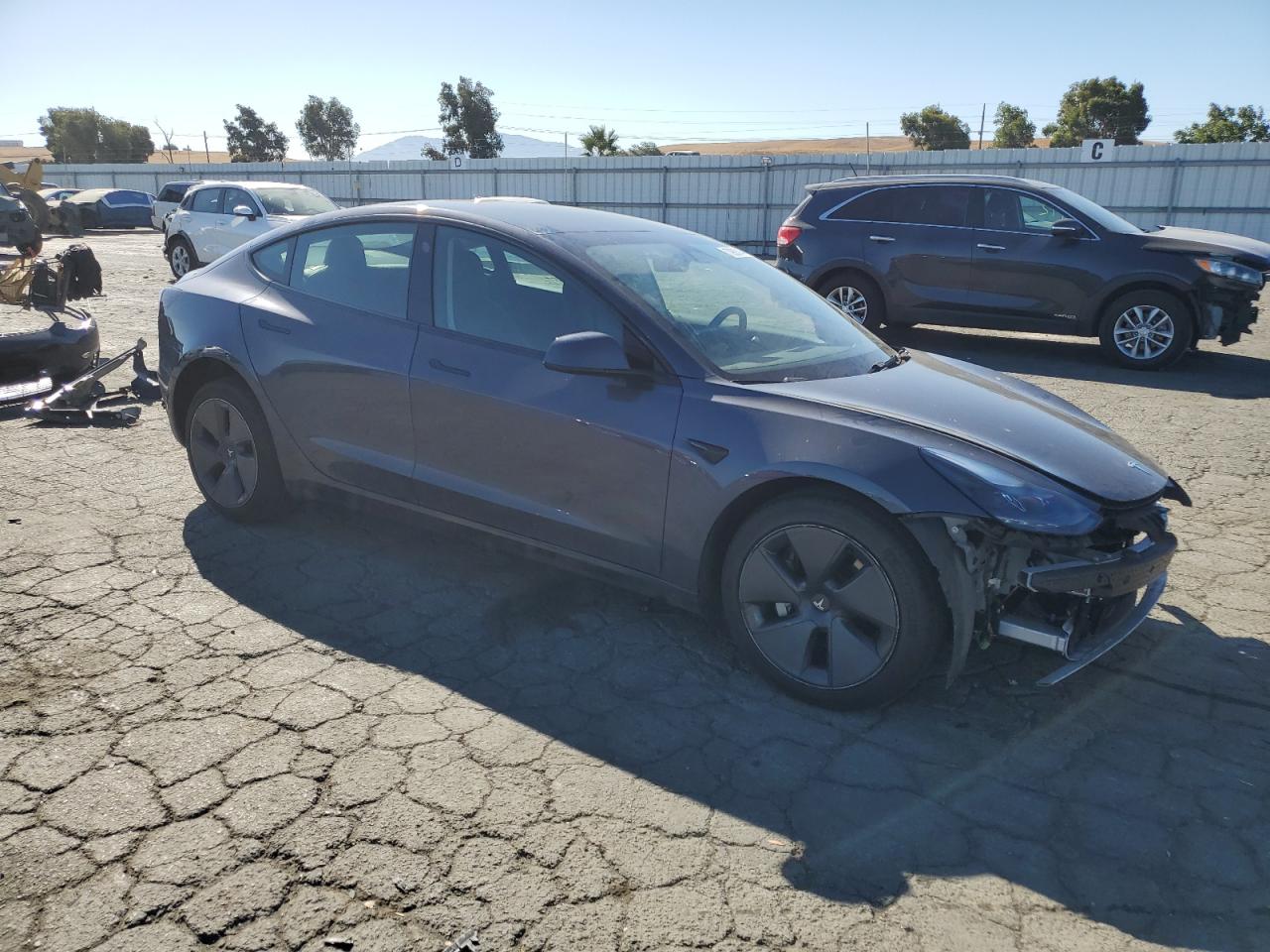 VIN 5YJ3E1EB3NF345420 2022 TESLA MODEL 3 no.4