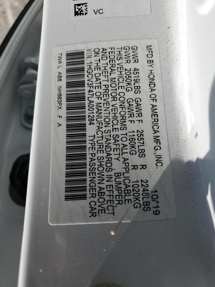 1HGCV3F47LA001284 2020 HONDA ACCORD - Image 14