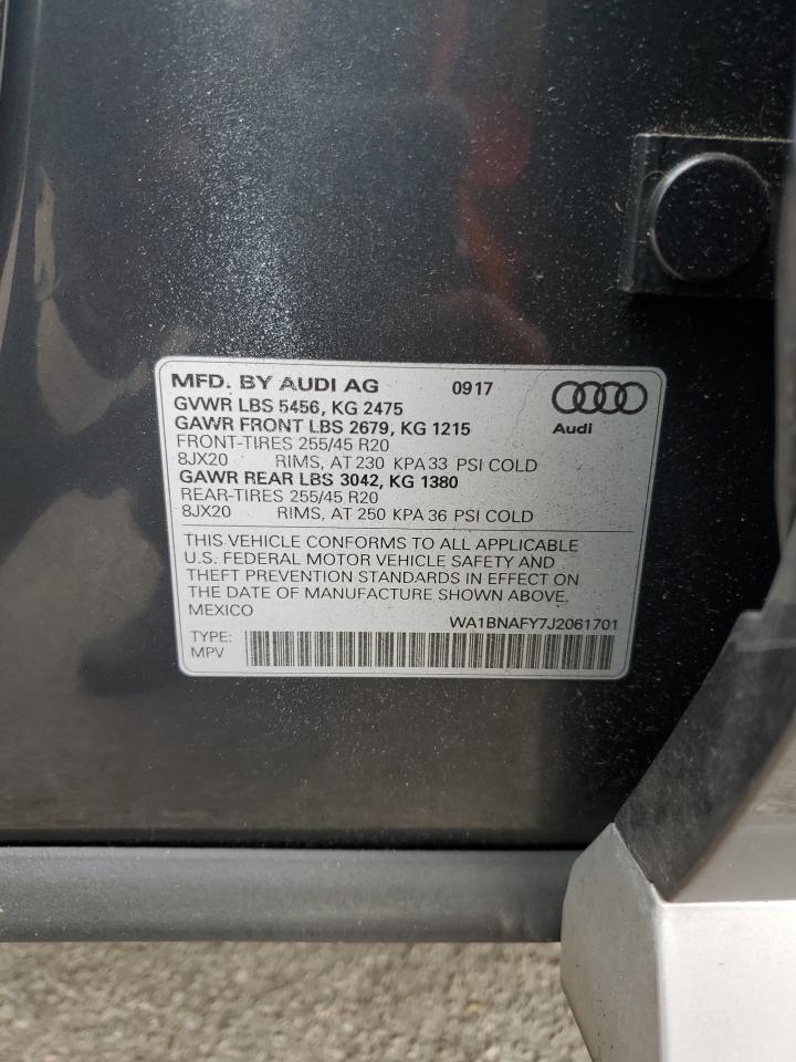 WA1BNAFY7J2061701 2018 Audi Q5 Premium Plus