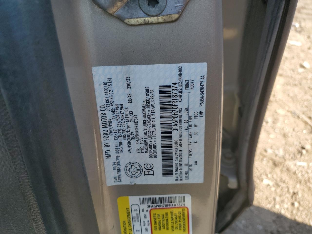 2015 Ford Fusion - Image 13