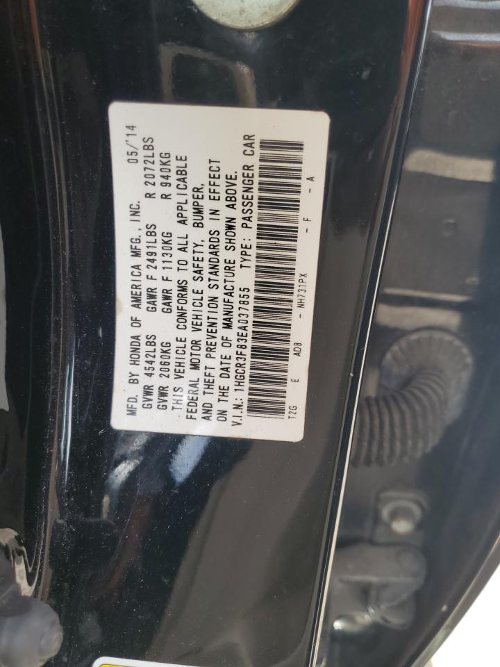 1HGCR3F83EA037855 2014 Honda Accord Exl