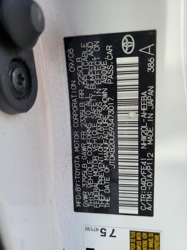 JTDKB20U593473017 2009 Toyota Prius