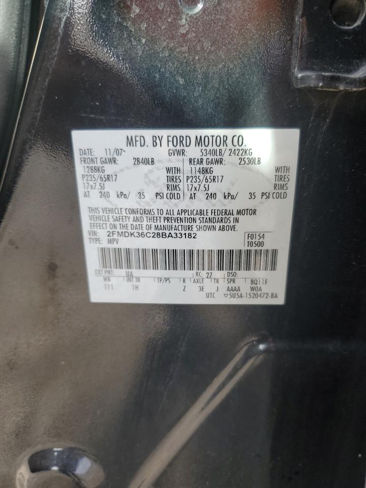 2FMDK36C28BA33182 2008 Ford Edge Se