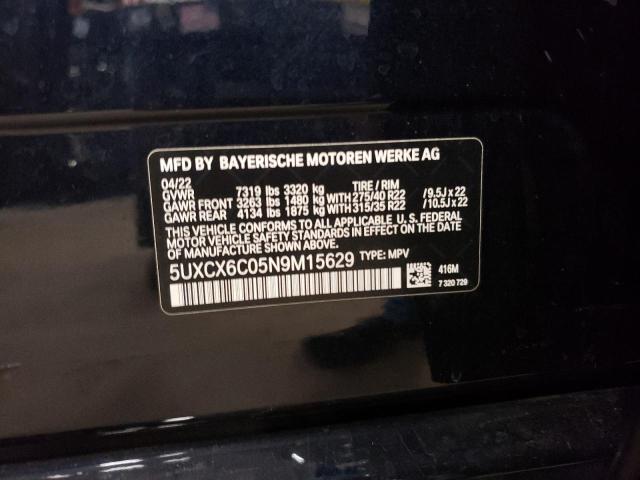 5UXCX6C05N9M15629 BMW X7 M50I 13