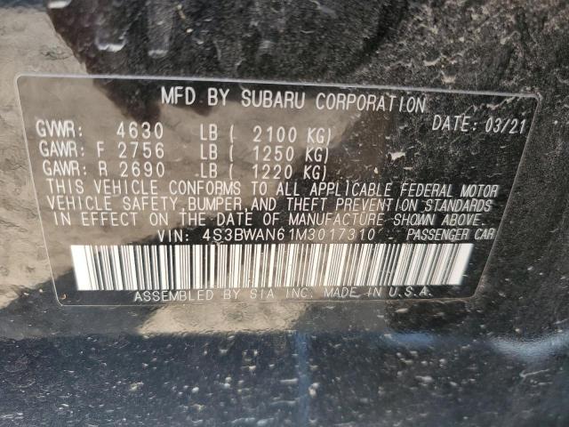 4S3BWAN61M3017310 Subaru Legacy LIM 12