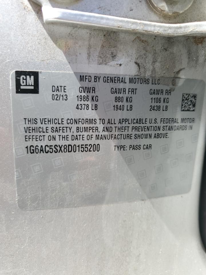 2013 Cadillac Ats Performance VIN: 1G6AC5SX8D0155200 Lot: 71701724