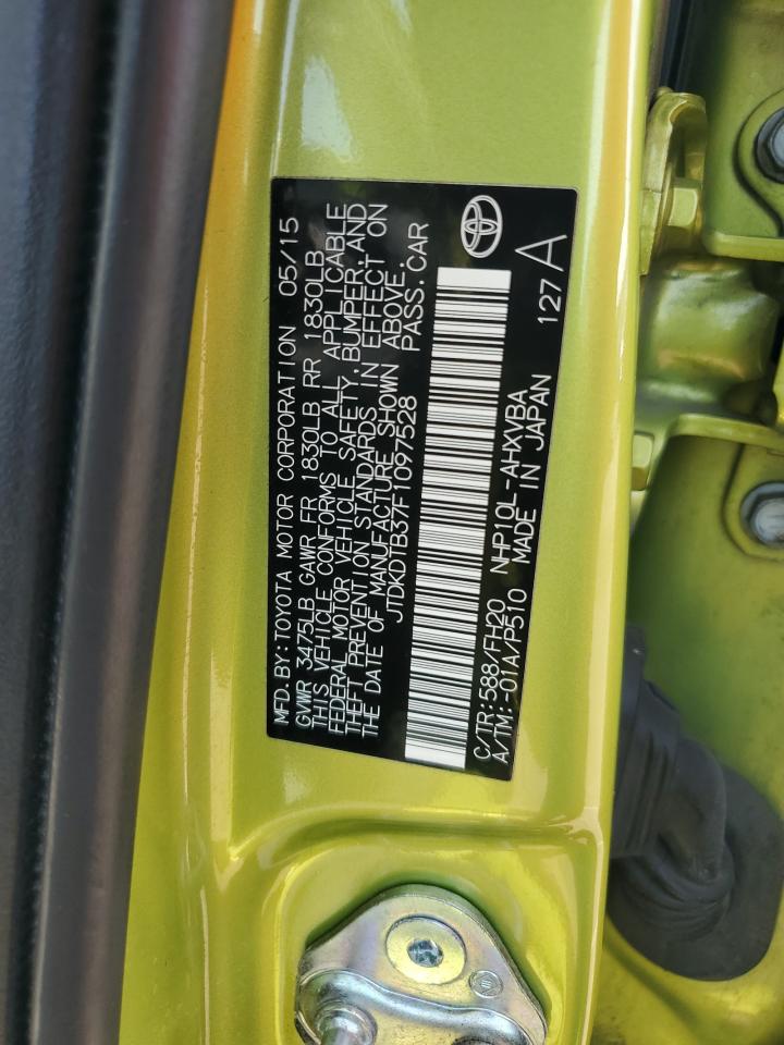 JTDKDTB37F1097528 2015 Toyota Prius C