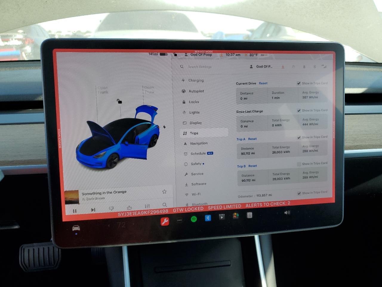 5YJ3E1EA9KF296498 2019 Tesla Model 3