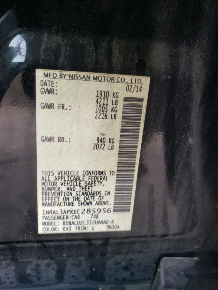 1N4AL3APXEC285956 2014 Nissan Altima 2.5